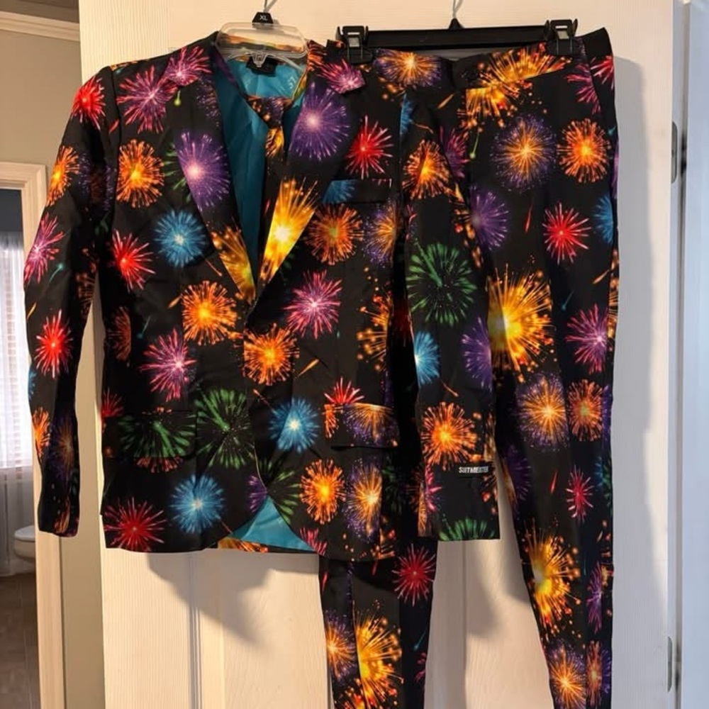 Festive Fireworks Kids Suit